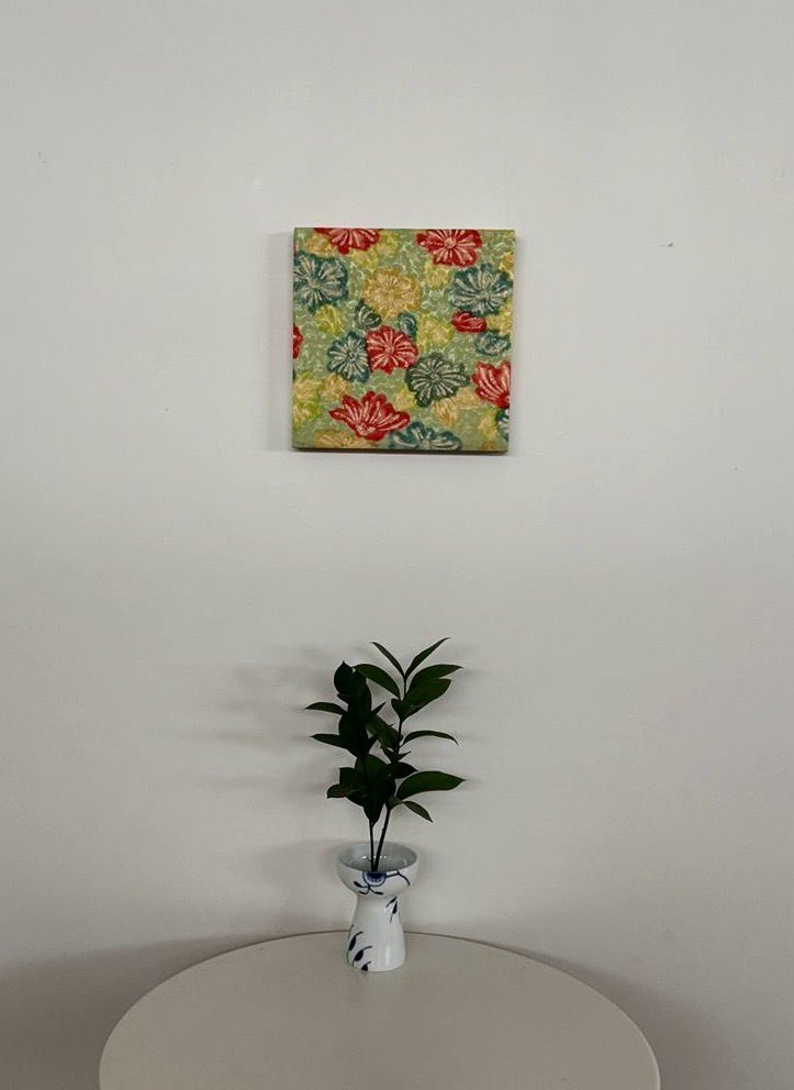 Fabric Panel Froral Rhythm
