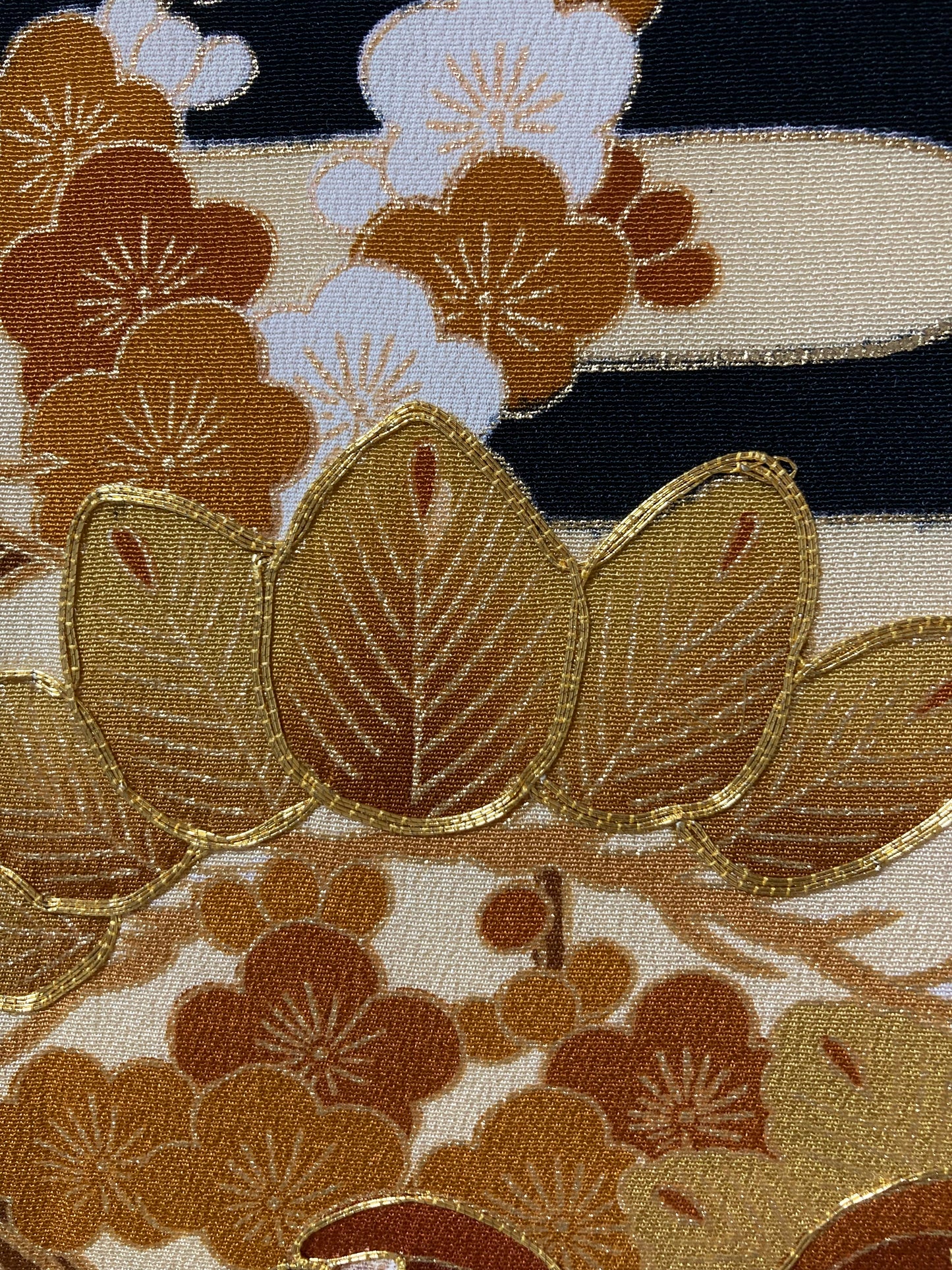 Fabric Panel GOLD Bloom (set of 4)