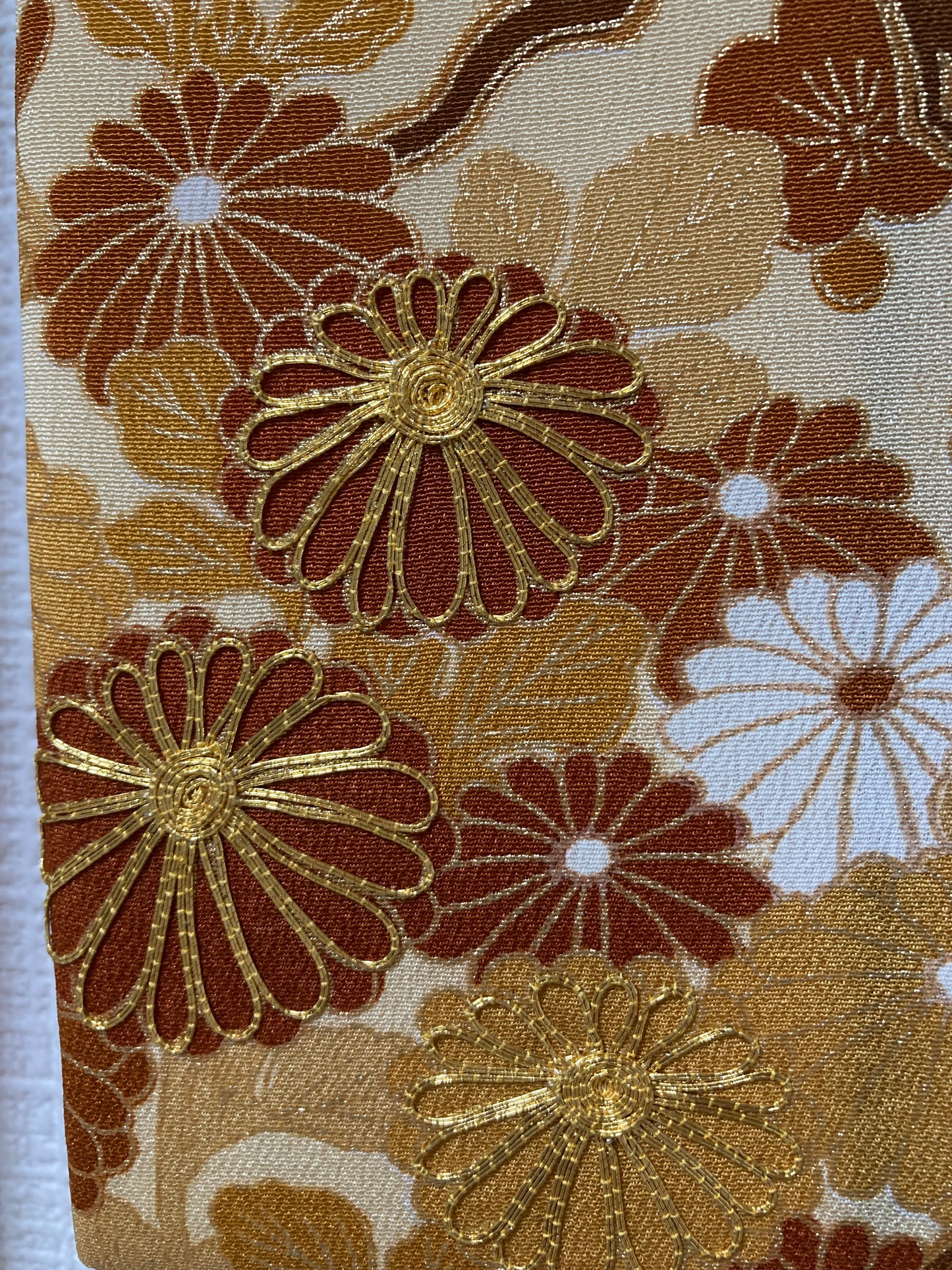 Fabric Panel GOLD Bloom (set of 4)