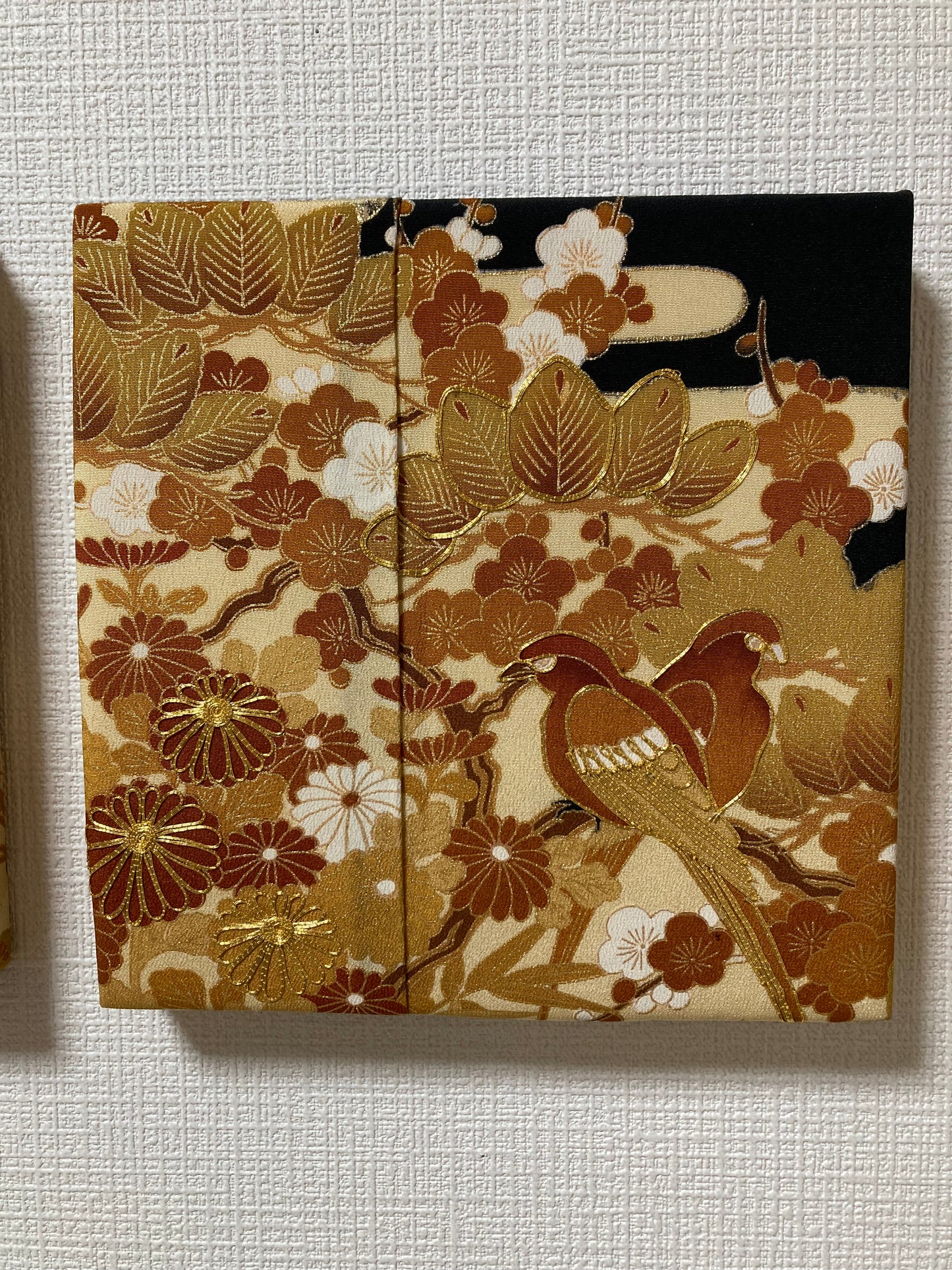 Fabric Panel GOLD Bloom (set of 4)