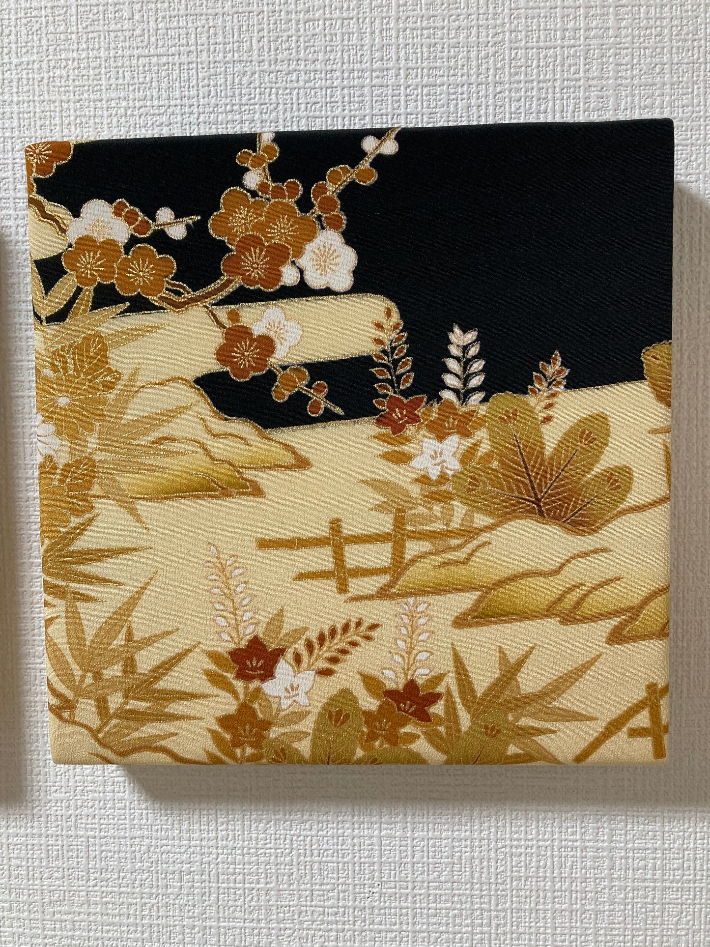 Fabric Panel GOLD Bloom (set of 4)